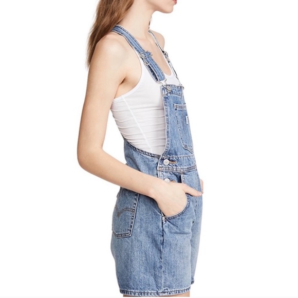 Levi’s Vintage Shortall Overall Shorts Free Ride - Picture 5 of 14